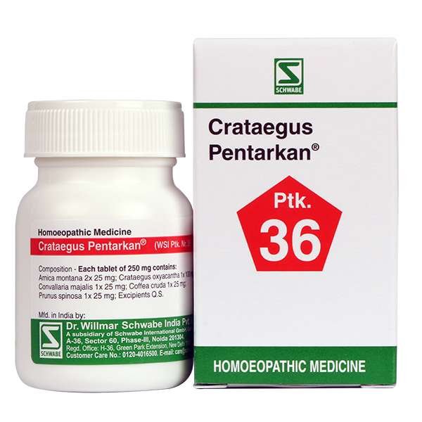 Schwabe Crataegus Pentarkan - Homeopathic medicine for heart health and cardiac weakness