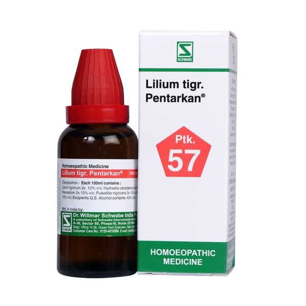 Schwabe Lilium Tigr. Pentarkan - Homeopathic remedy for leucorrhea and menstrual disorders