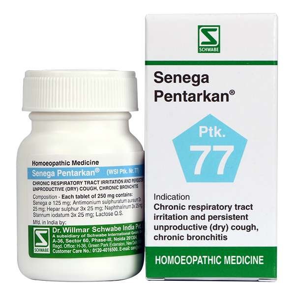 Schwabe Senega Pentarkan - Homeopathic remedy for chronic bronchitis and persistent cough