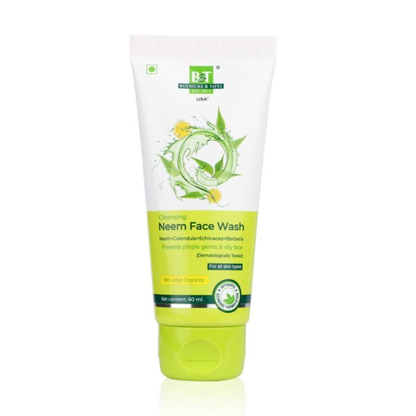 B&T Cleansing Neem Face Wash 60 ml bottle