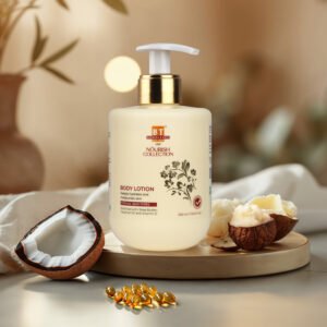 B&T Nourish Collection Body Lotion with Shea Butter Coconut Oil and Vitamin E by Schwabe India